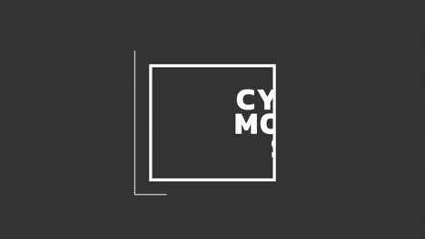 Cyber-Montag-Verkauf-Im-Rahmen-Auf-Schwarzem-Modernem-Verlauf