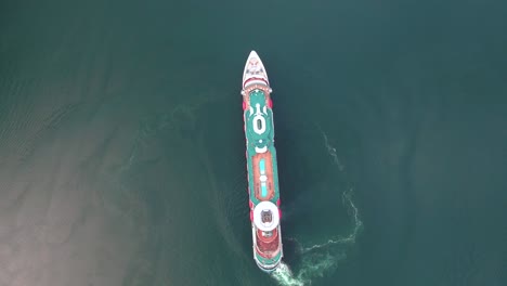 cruise ship, cruise liners on sognefjord or sognefjorden, norway