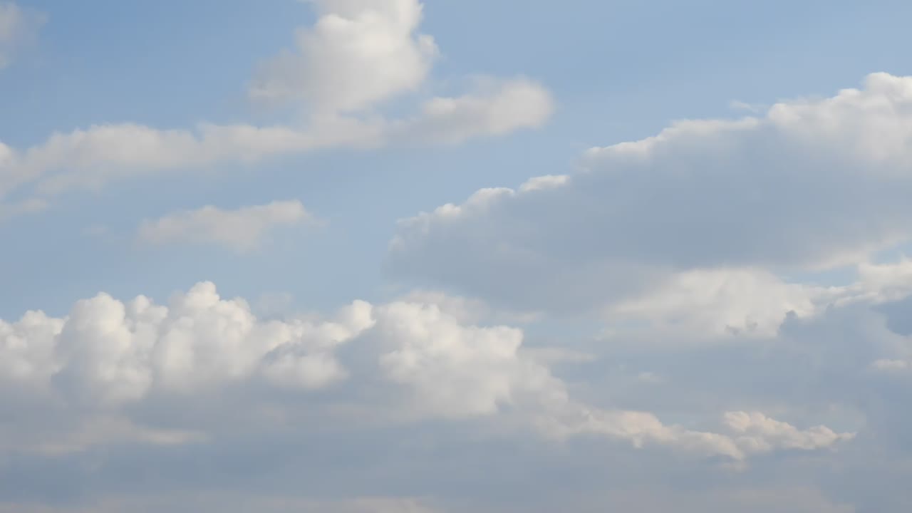 Beautiful time lapse with blue sky and clouds