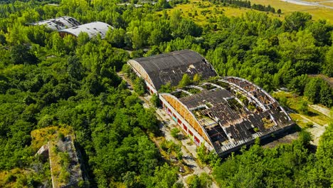 aerial 4k drone footage of the village of szentkirályszabadja in the veszprém - hungary