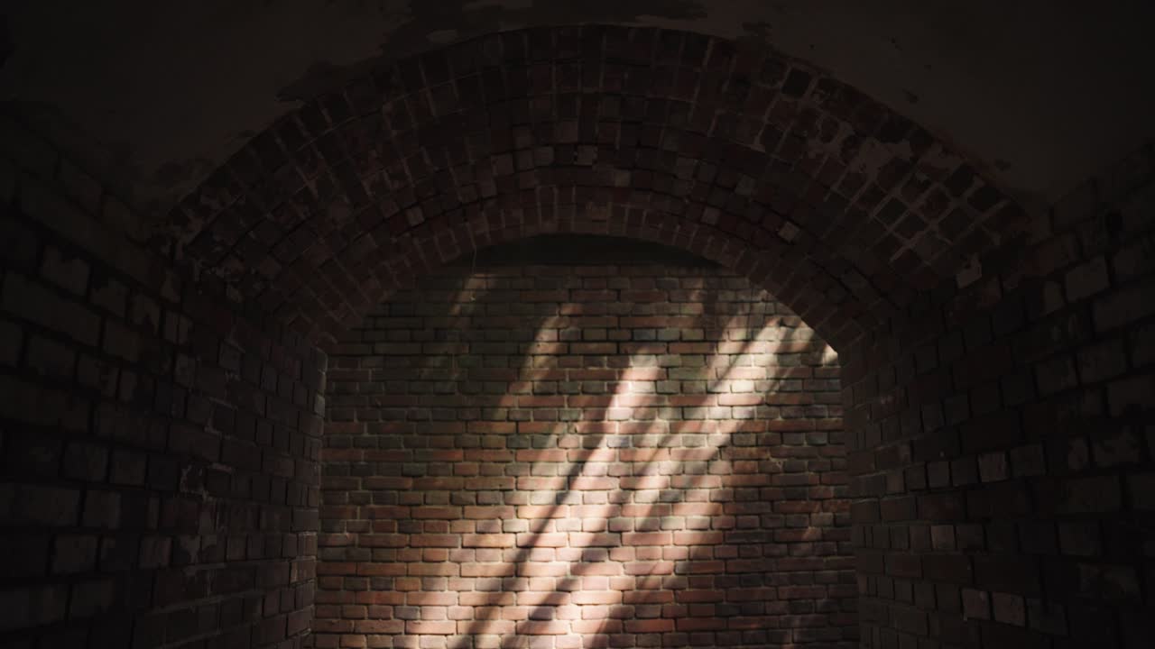 Tunnel of Tomogashima Island, old war ruins in Setonaikai National Park