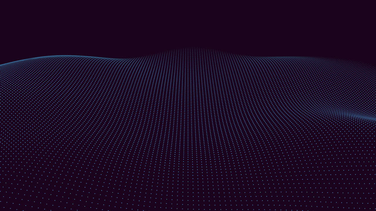 modello dinamico di punti 3d su sfondo scuro