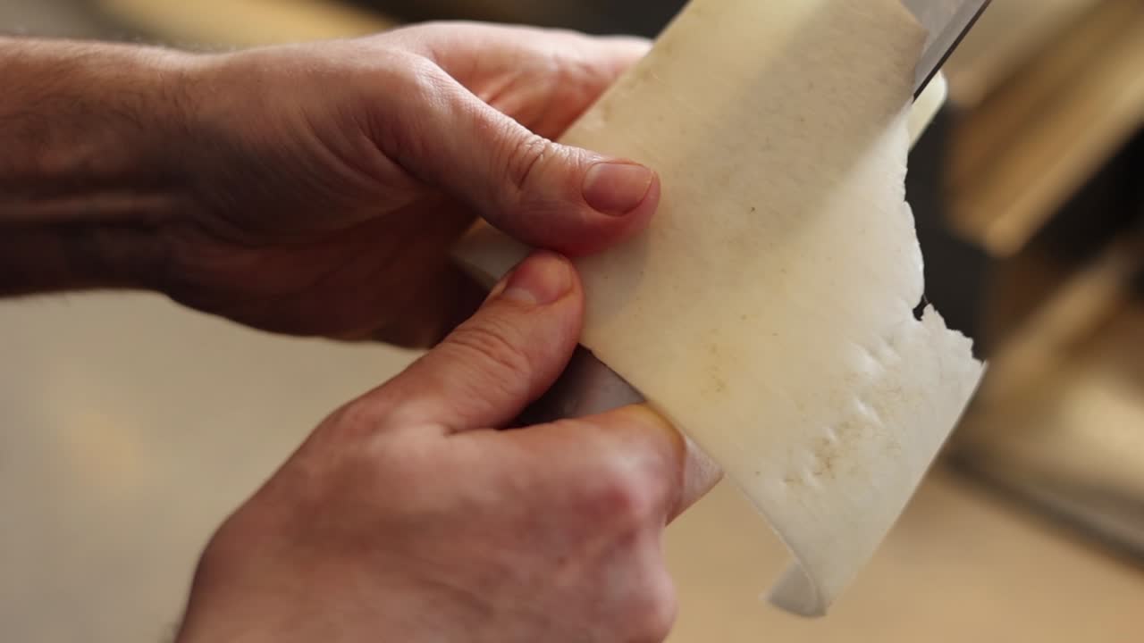 preparación del rábano blanco