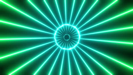 fondo abstracto de túnel de neón verde