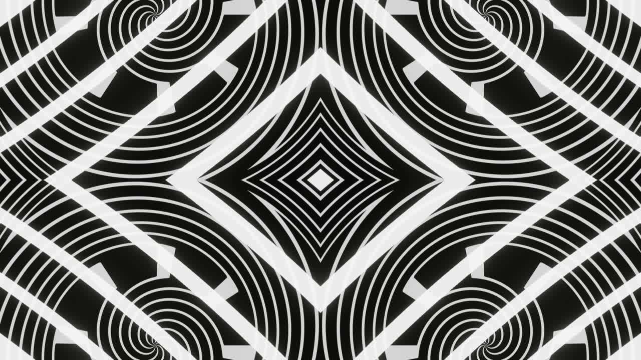 animación de fondo abstracta en bucle en blanco y negro