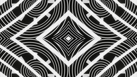 animación de fondo abstracta en bucle en blanco y negro