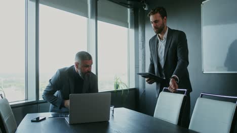 business meeting in modern office