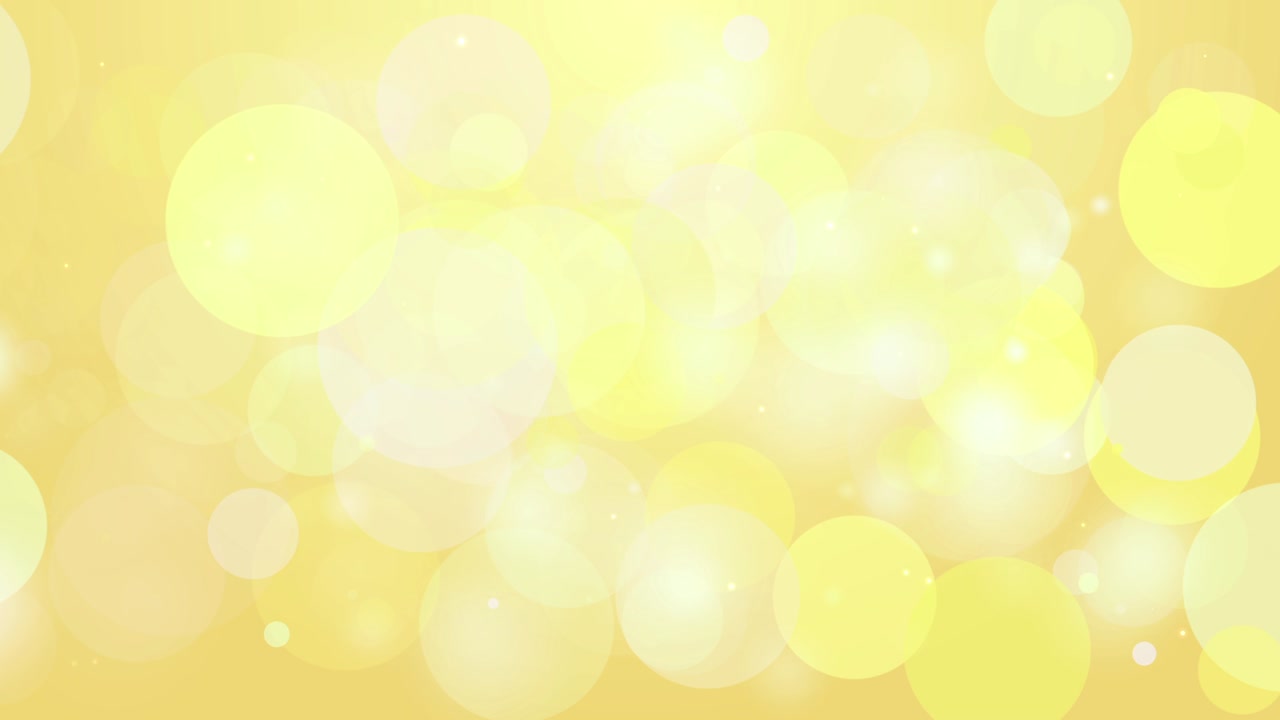 4k Clean Yellow Smooth Bokeh Animation Background Seamless Loop.