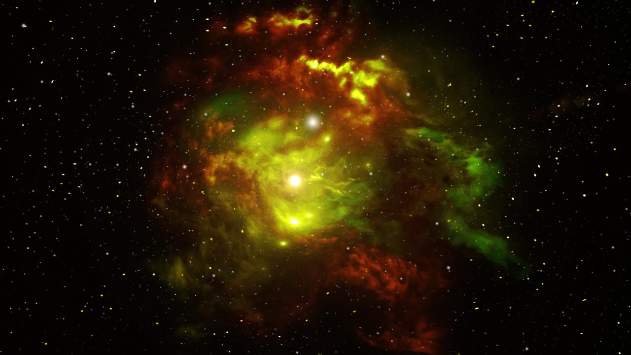 la nebulosa y las estrellas a su alrededor se mueven en el universo