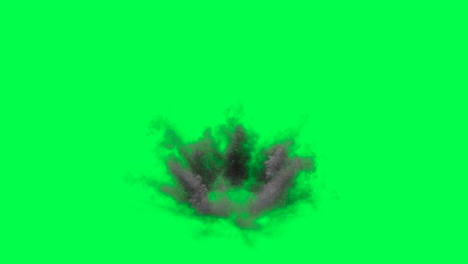 explosion effect on green screen