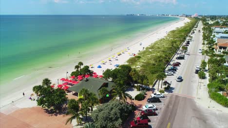 view from pass-a-grille beach looking up toward st