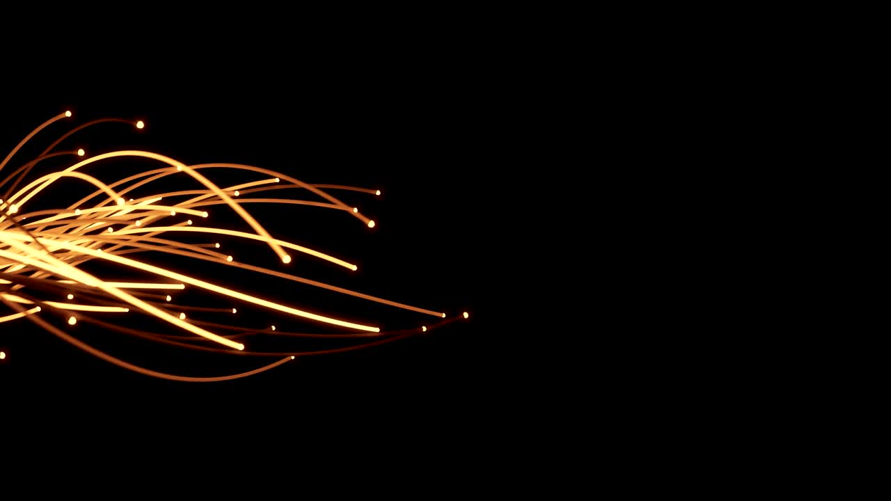 cables de fibra óptica extendidos a través del marco.