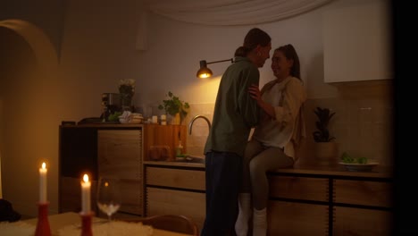 couple in the kitchen
