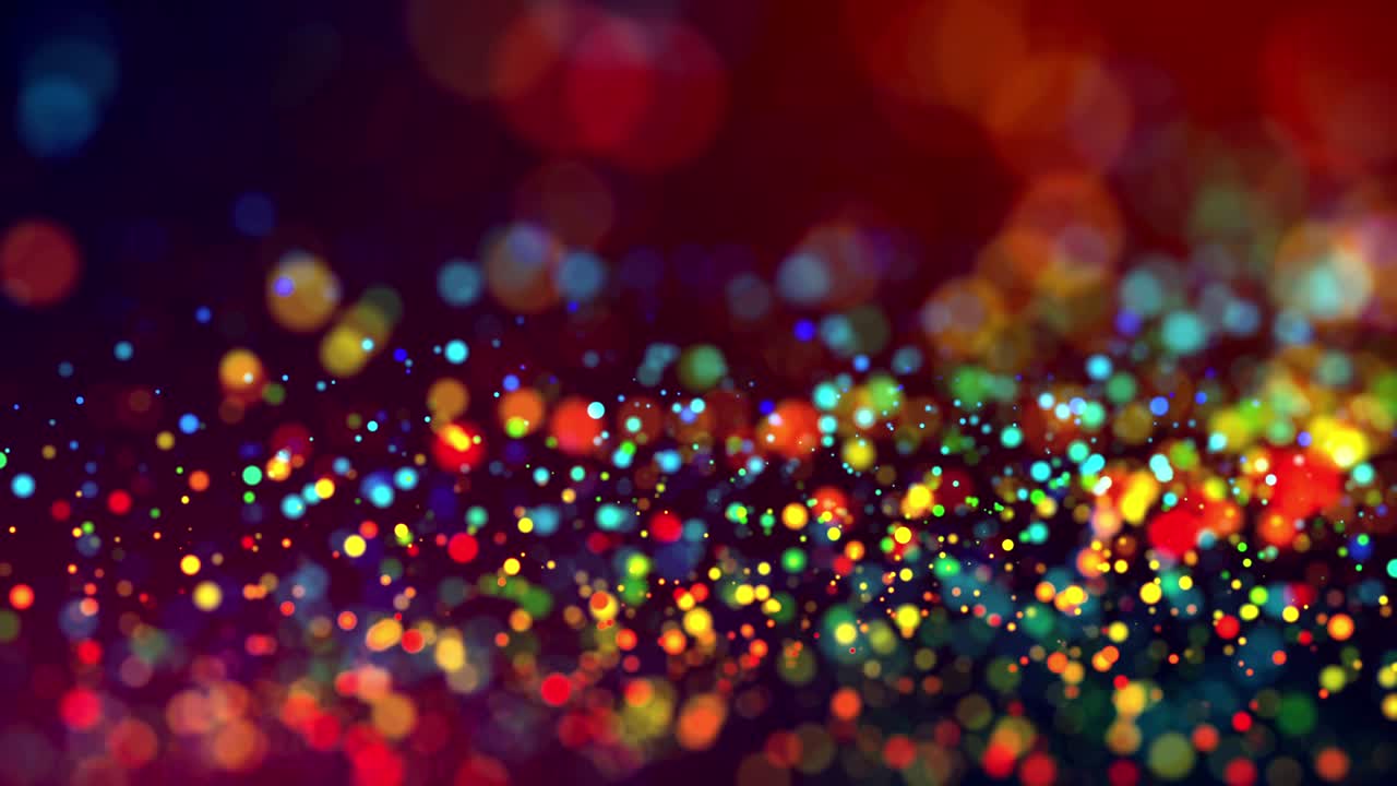 콩페티 (confetti) 또는 스글 (spangles) 과 같은 다채로운 입자들은 점성 액체에 떠다니며 광장 깊이와 함께 빛에 반인다. -4k에서 입자의 3d 추상 애니메이션 - 알파 채널로 루마 매트.