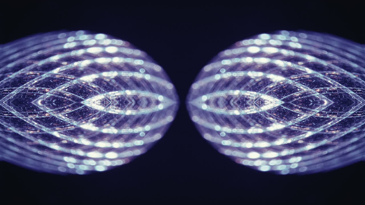 Abstract Glowing Symmetrical Design