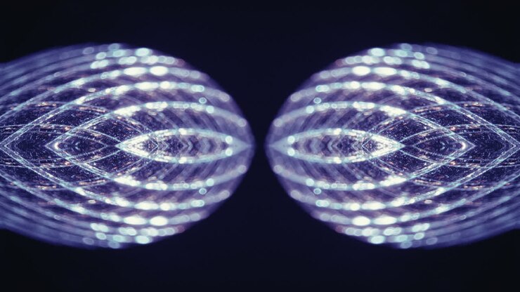 Abstract Glowing Symmetrical Design