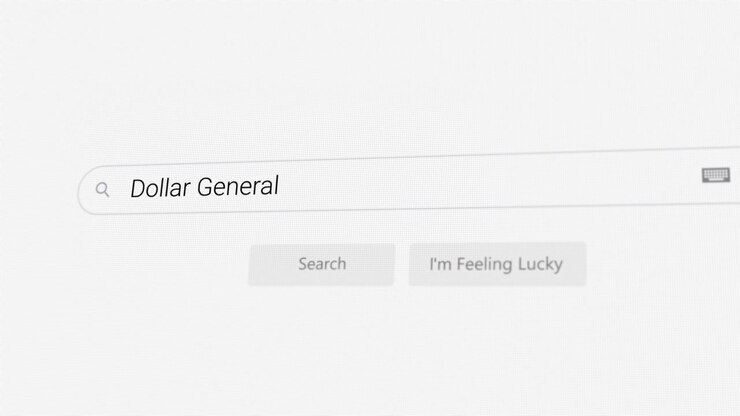 Searching for Dollar General on Internet browser