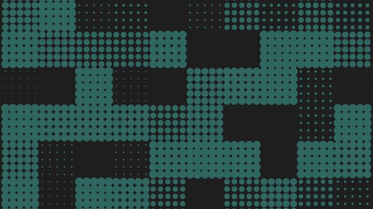 Abstract blue and black squares pattern modern and dynamic design