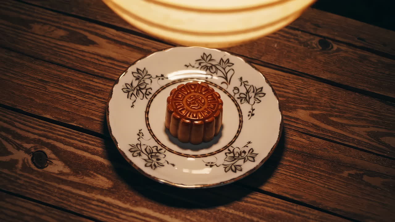 Mooncake on a Plate