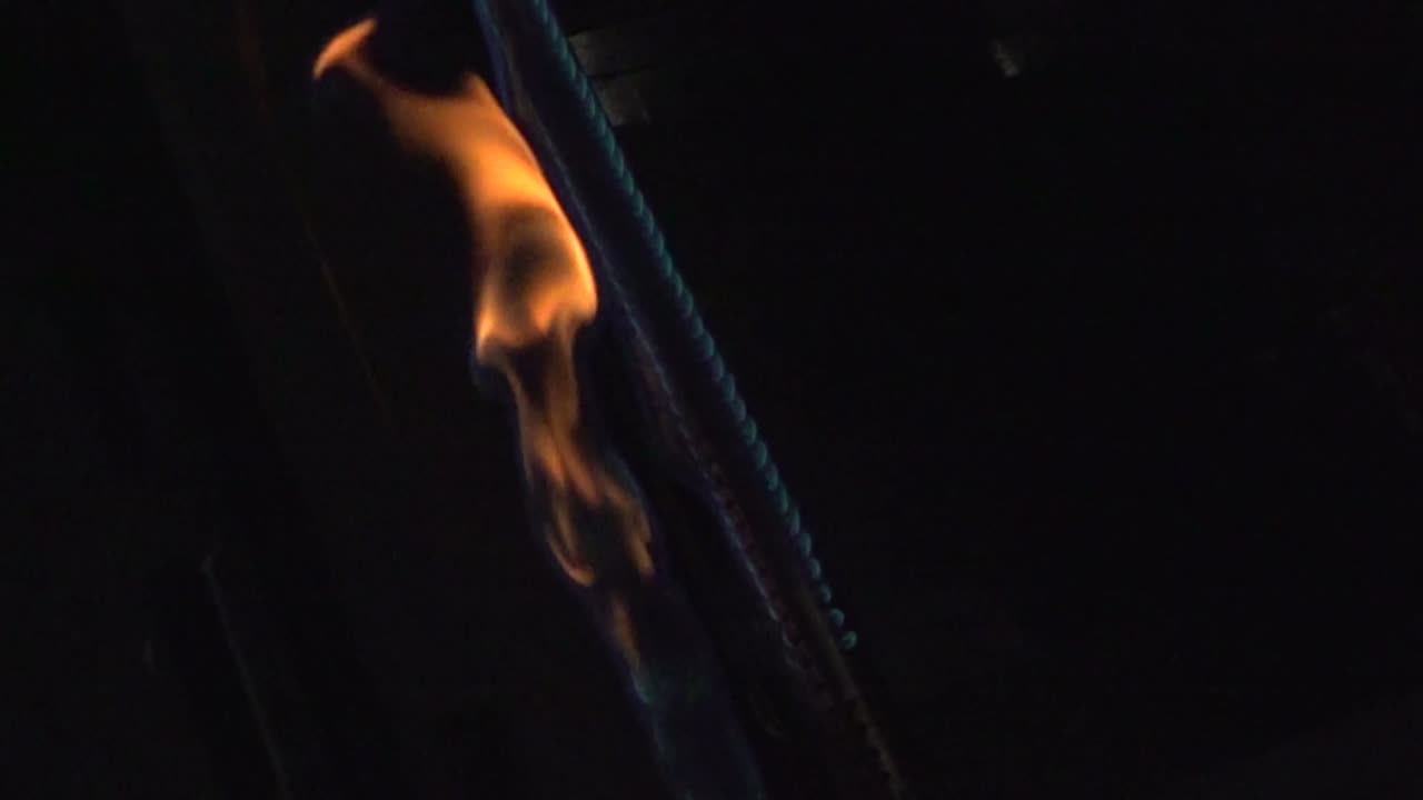 Fire ignition from grill at 1000fps.