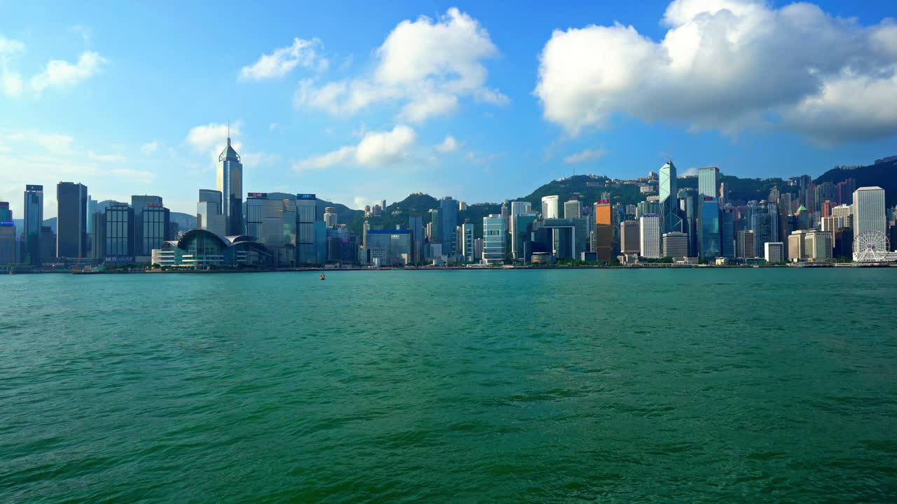 hermoso edificio de arquitectura del paisaje urbano de hong kong