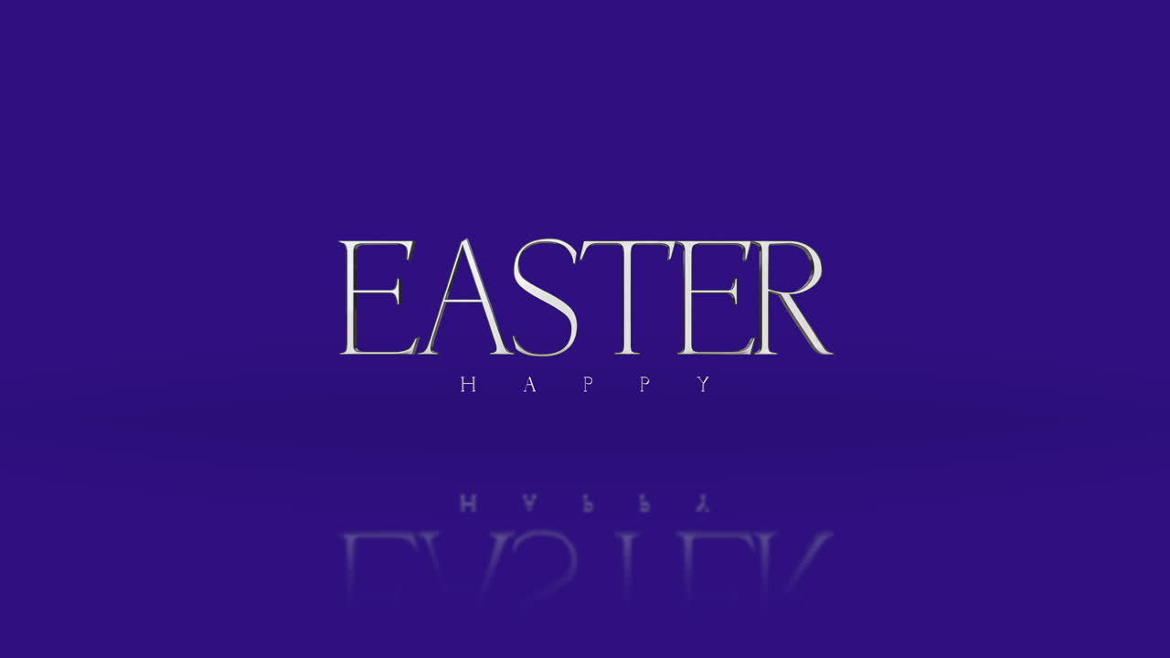 Testo elegante 'Buona Pasqua' su sfumatura viola