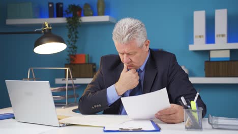 portrait of thoughtful businessman.