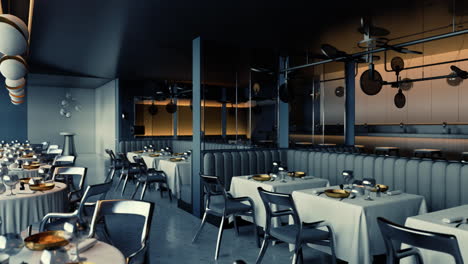 modern luxury restaurant interior