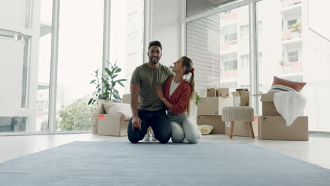 Carpet,-moving-in-and-homeowner-with-a-couple
