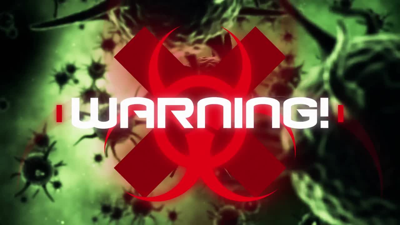 signo de peligro con texto de advertencia contra el movimiento de células de covid-19