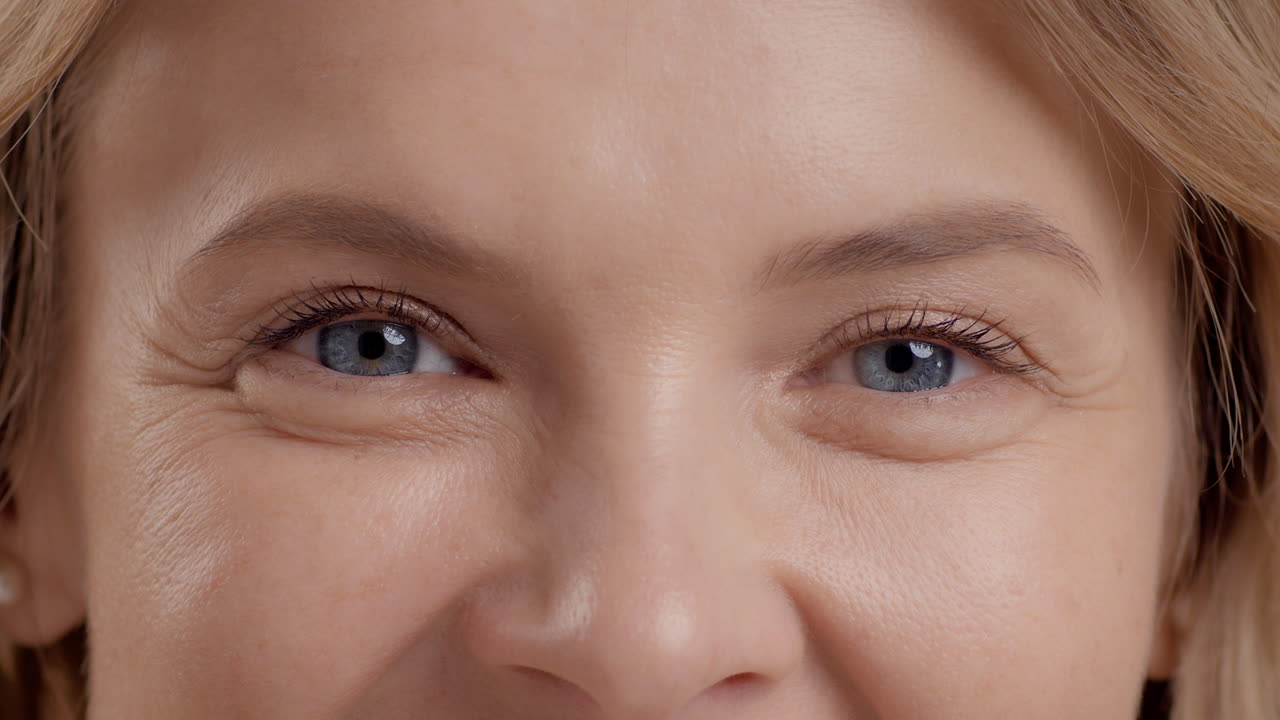 여자 얼굴의 클로즈업