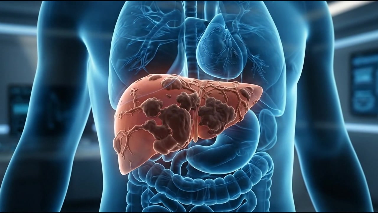 Human Organ Anatomy Medical Visualization With Highlighted Internal Structure