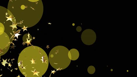 animation of stars and yellow dots on black background