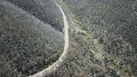australian curved deserted road