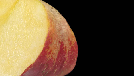 close-up of a sweet potato slice
