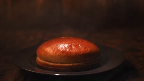 hot and fresh burger bun