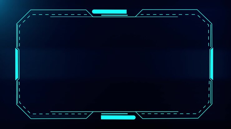 Futuristic hud video frame digital technology plexus lines background technology hud template frame