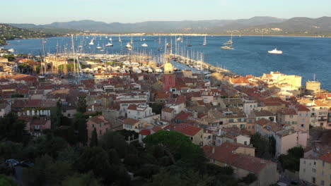 saint tropez city luxury destination france harbour with sailing boats