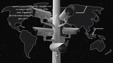 cámaras de cctv en un atlas