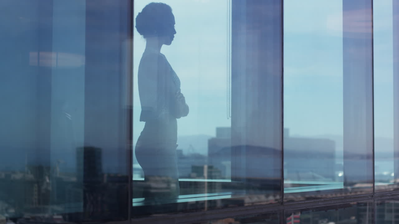 현대적인 비즈니스에서 일하는 사업가의 4k 영상