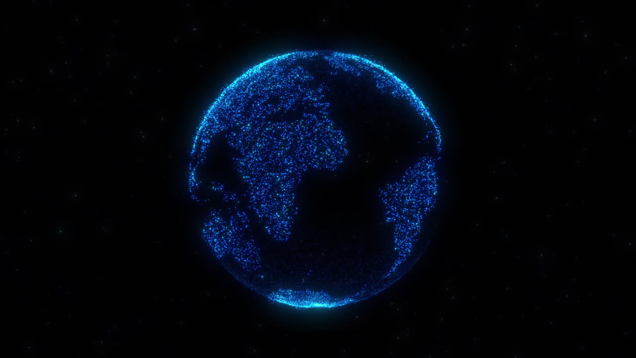 la tierra digital brillante