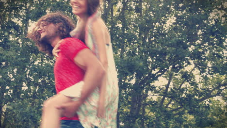 en formato de alta calidad pareja linda en el parque
