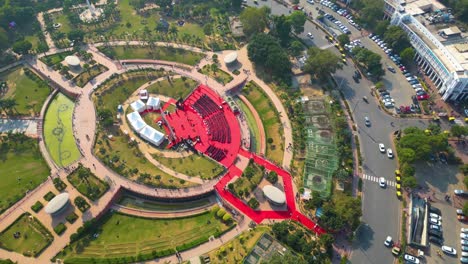 new delhi connaught place aerial view