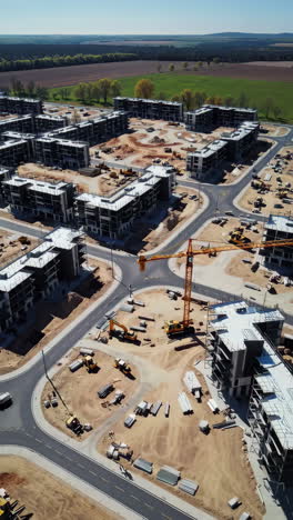 construction site aerial views