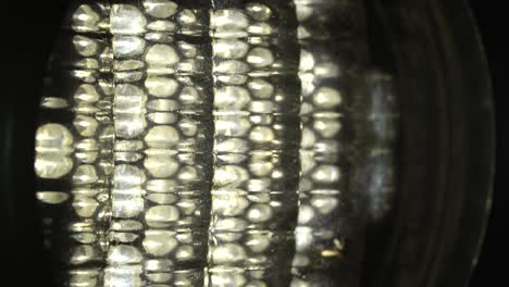floodlights shining brightly and turning on and off. close up