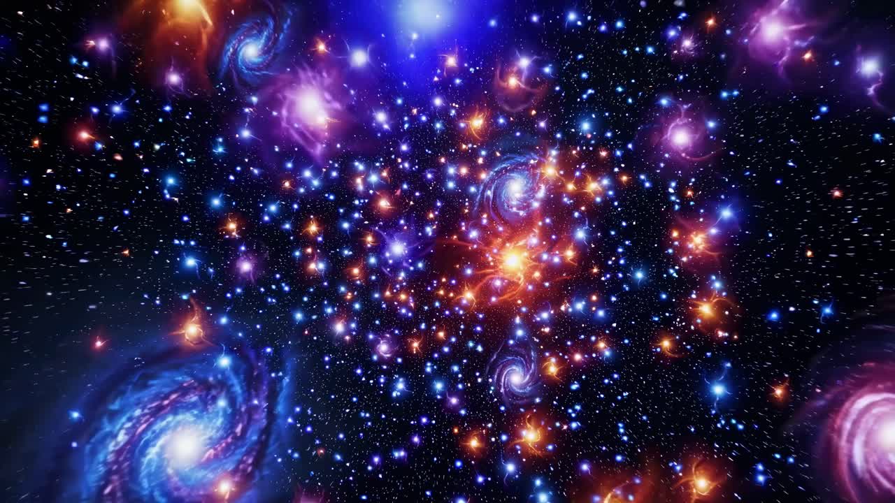 다채로운 깊은 우주 성운