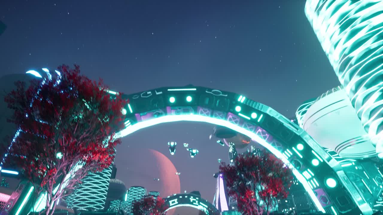 Exploring the vastness of space from a stunning viewpoint outside the spacecraft at night