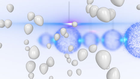 Animación-De-Globo-Volador-Y-Bola-De-Cristal-Moviéndose-Sobre-Fondo-Blanco.