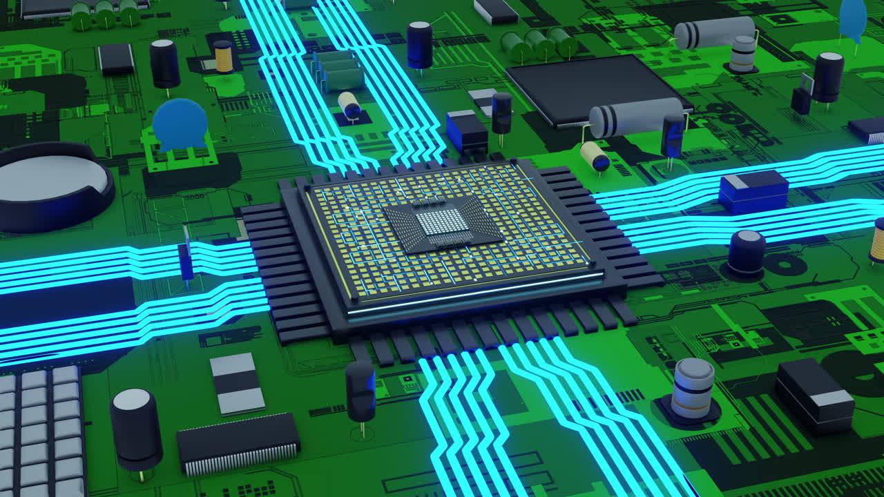CPU processor circuit with data transmission and advanced engineering