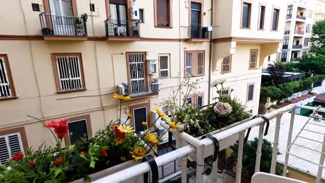 a serene morning coffee on a naples balcony